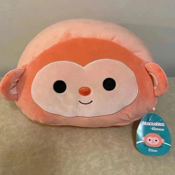 NWT Elton the‎ Monkey 12" Stackable Squishmallow - Picture 1 of 6